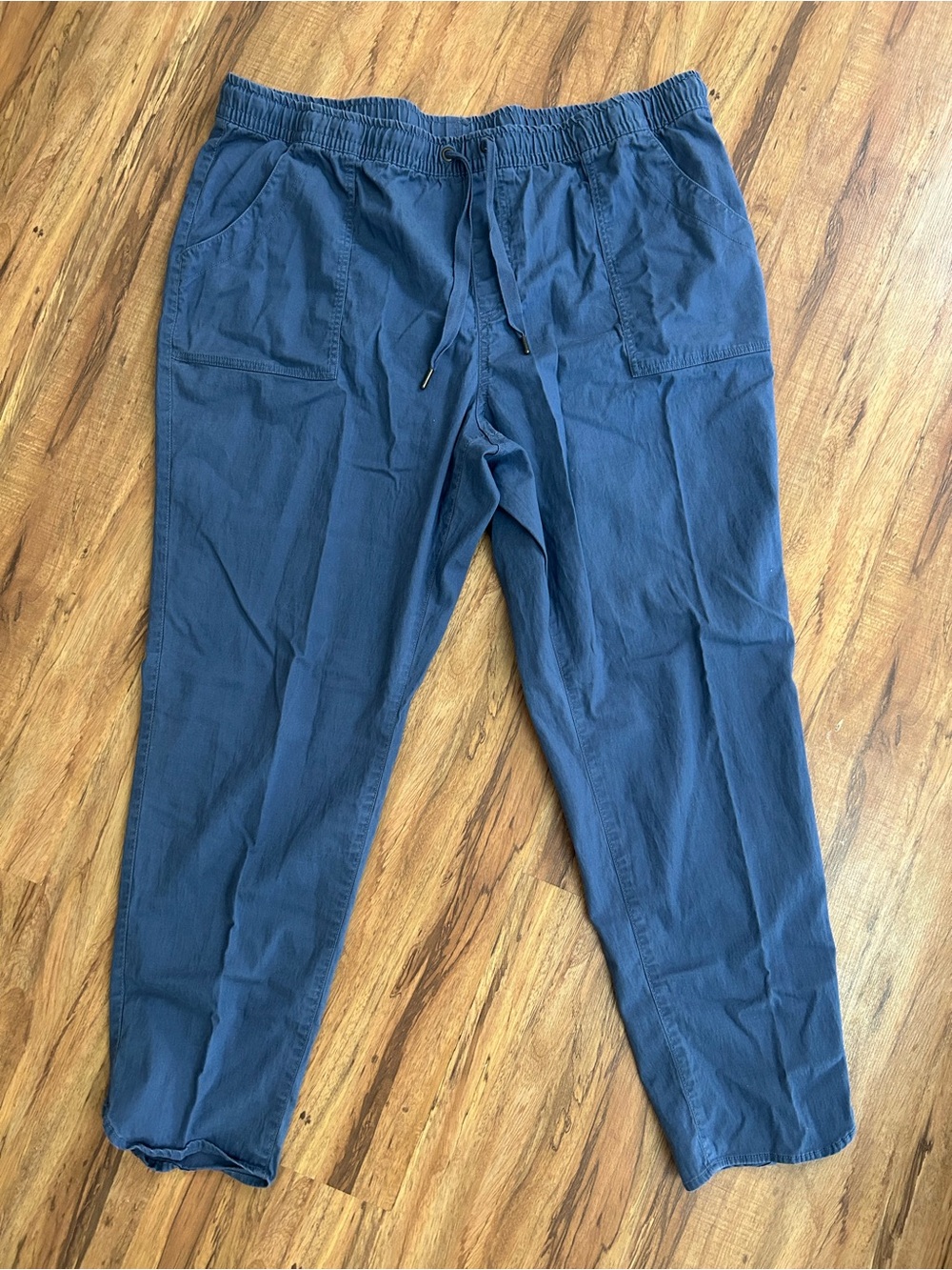 LL Bean Tencel Cotton Blend Utility Drawstring Jogger Pants Womens Size XL
